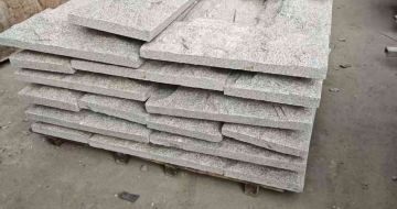 乌海芝麻白蘑菇石，自然面