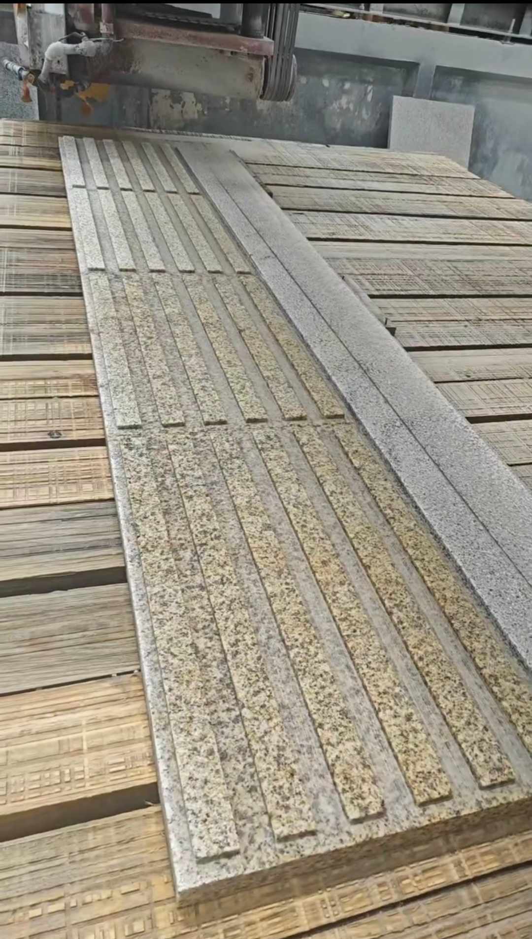 乌海黄金麻盲道石 盲条