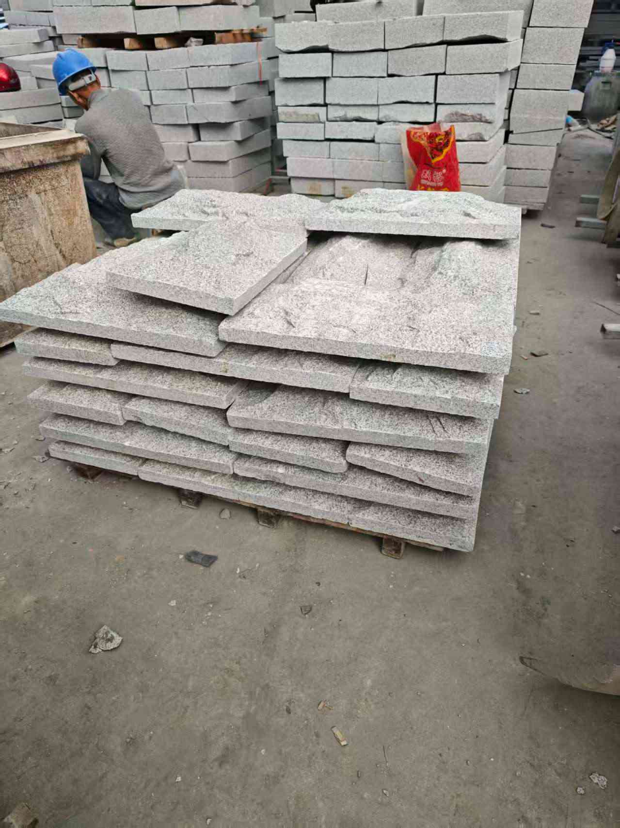 乌海芝麻白蘑菇石，自然面