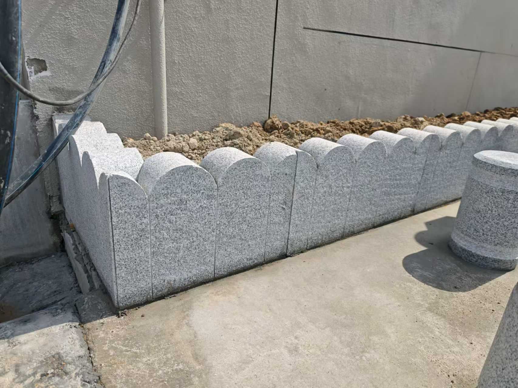 乌海芝麻白花边石  围边石